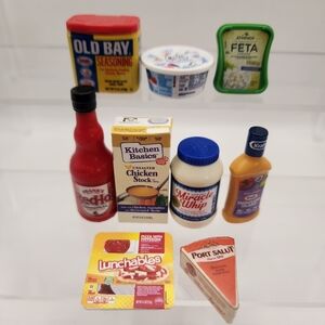 Zuru Mini Brands Food Lot Cheese Mayo Lunchables Whip Cream Condiments